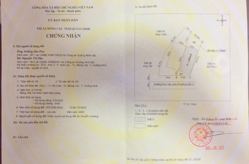 thông tin các loại đất được thế chấp
